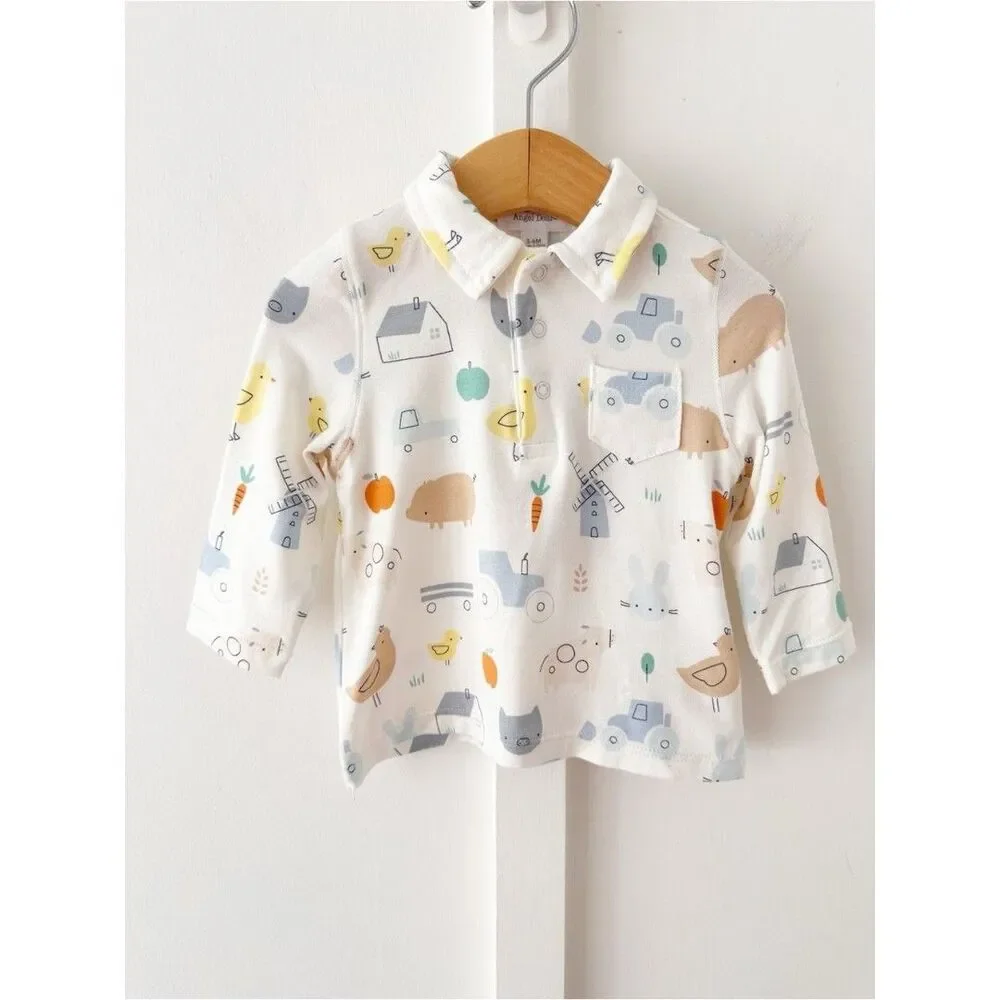 ANGEL DEAR white polo shirt